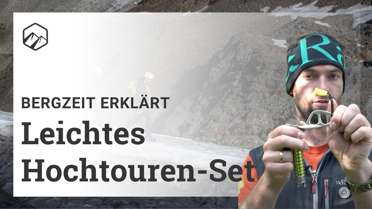 Leichtes Hochtouren-Set: Gurt, Schraube & Helm | Bergzeit