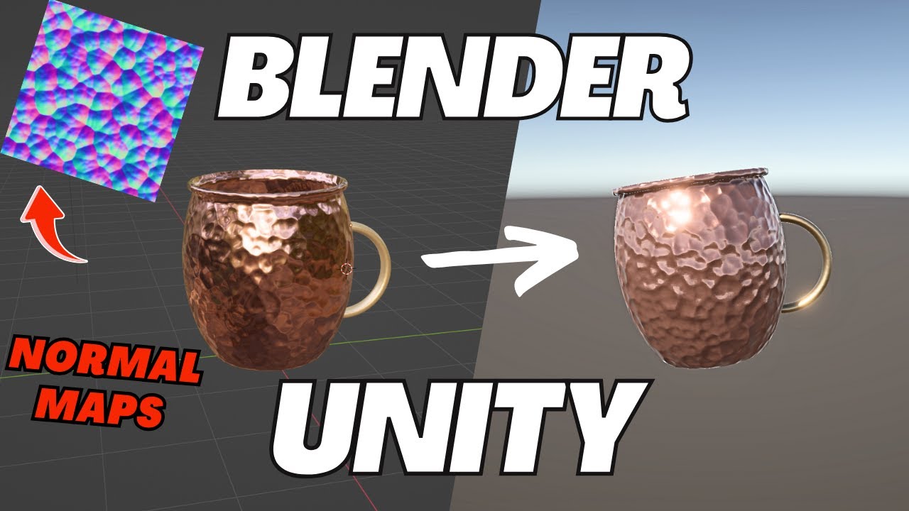 Как ЭКСПОРТИРОВАТЬ МАТЕРИАЛЫ с КАРТАМИ НОРМАЛЕЙ из Blender в Unity