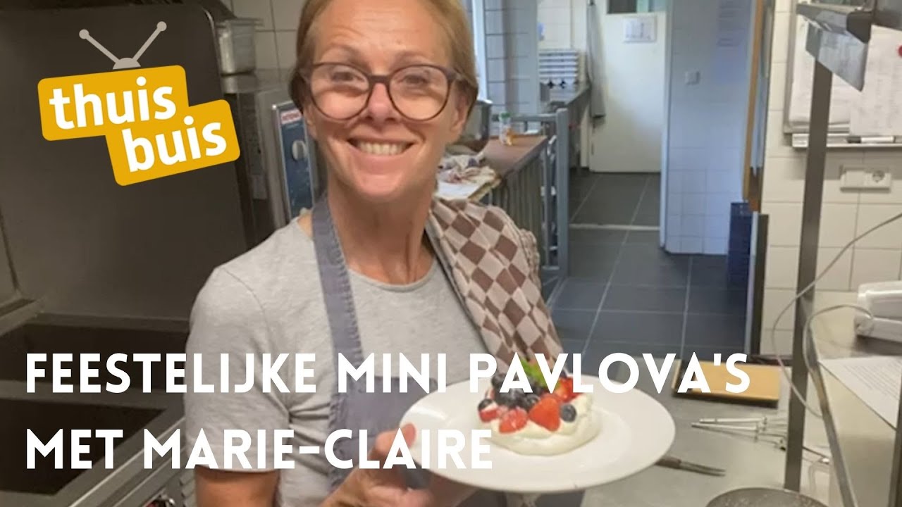 ThuisKoken | Feestelijke mini pavlova's maken met Marie-Claire