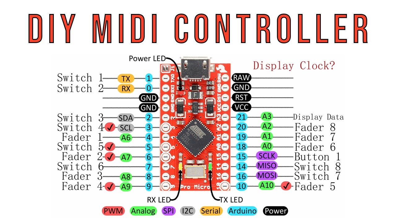 DIY MIDI Controller: BF-8 Build with Arduino