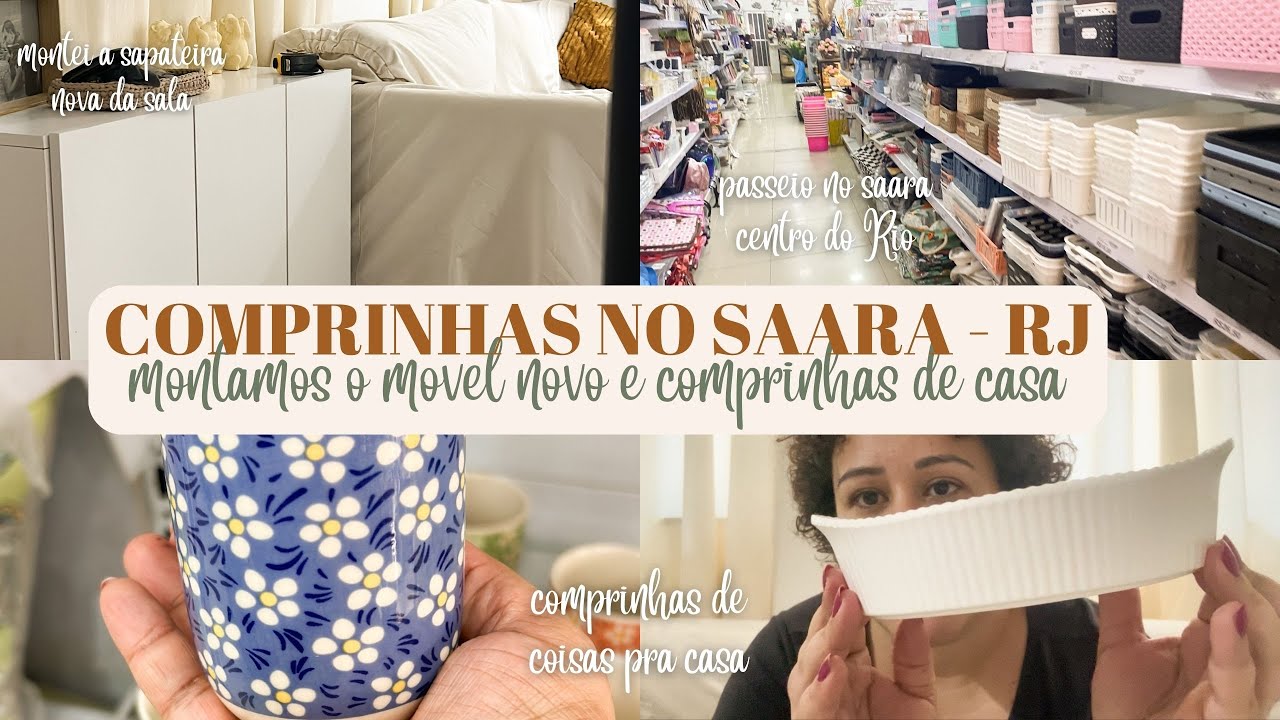 COMPRINHAS NO SAARA-RJ | montamos o m&oacute;vel novo da sala e comprinhas de casa.