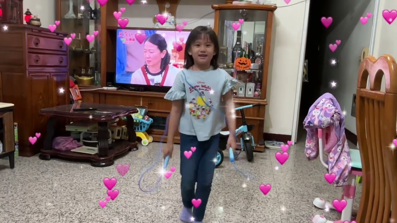 2026妤妤安安練習跳繩成功
