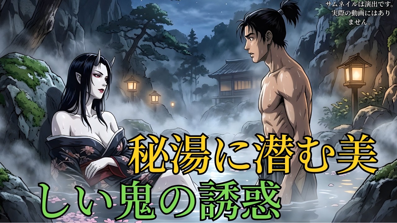 才能なしと蔑まれ道場を追放された若侍が秘湯で艶めかしい鬼の姫君と混浴して愛し合った結果隠された剣術の才能が開花し幕府の陰謀を打ち砕き伝説の剣豪へ至る道 | 民話 | 野談 | 時代劇 | 昔話
