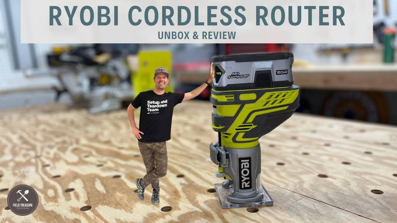 Ryobi One+ 18V Cordless Router Unbox & Review