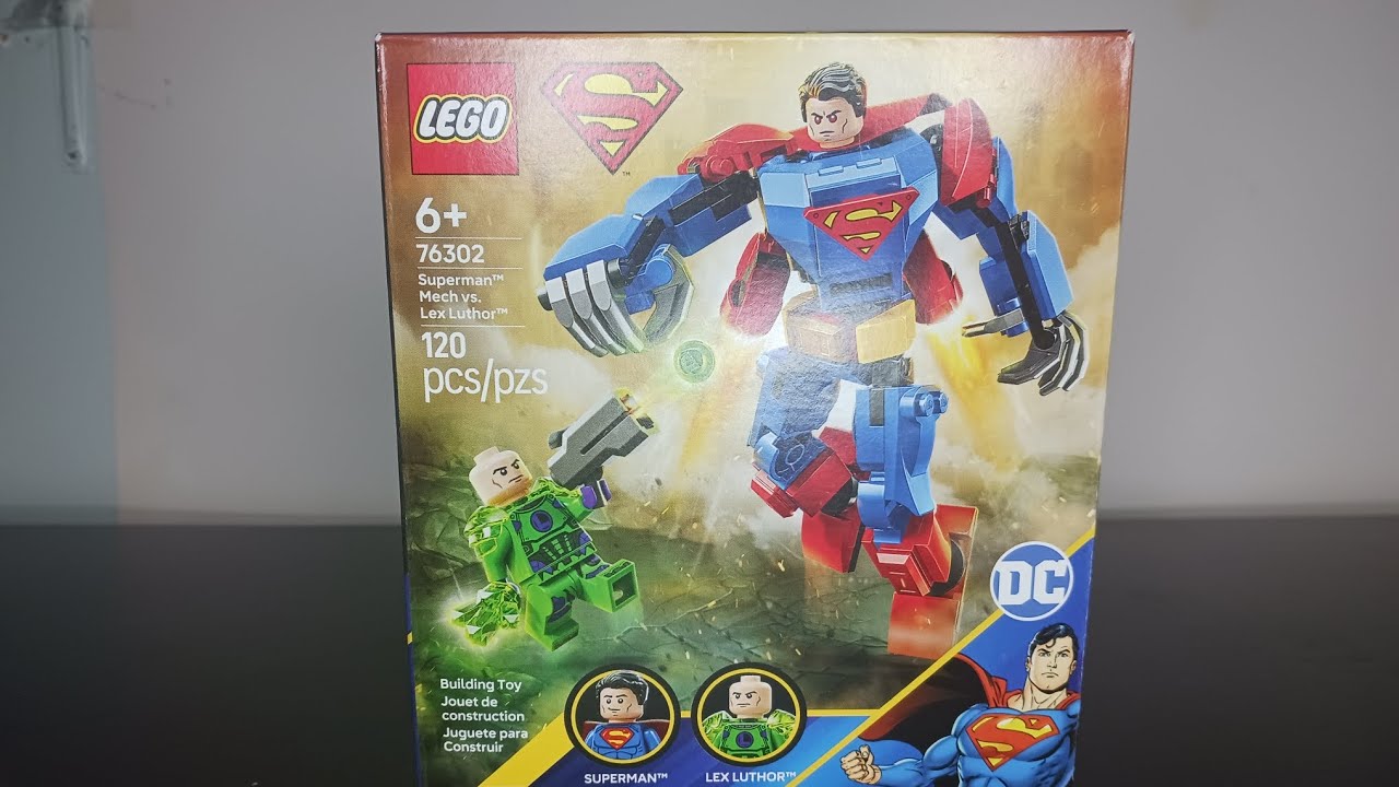 Lego DC Superman Mech vs. Lex Luthor  2025 sets number 76302
