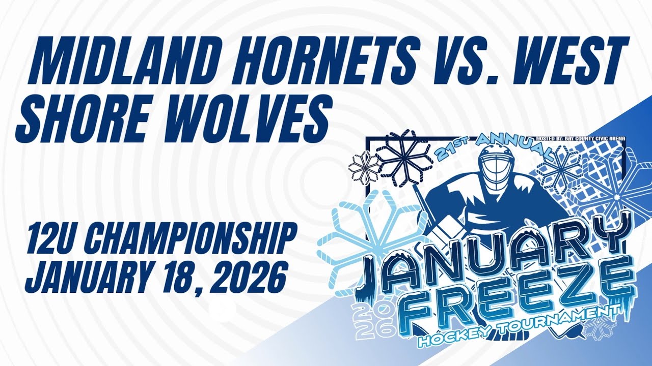 Bay Co. Civic Arena - January Freeze Midland vs. West Shore  12U Championship Game (1/18/26)