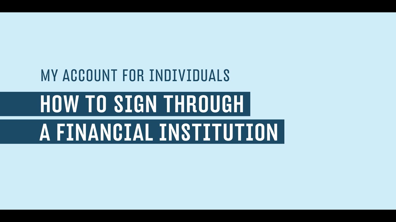 Signing in to My Account using a sign-in partner