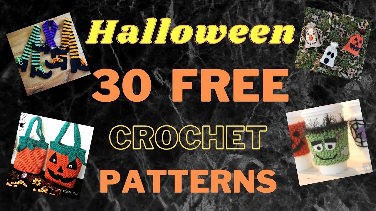 🎃DIY HALLOWEEN CROCHET PATTERNS - 30 of the Best FREE Halloween Patterns for 2020
