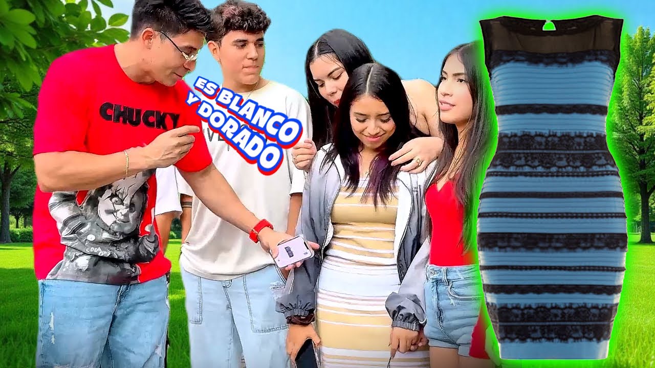 ¡El vestido viral regresa! ¿Azul con negro o blanco con dorado? 😱👗