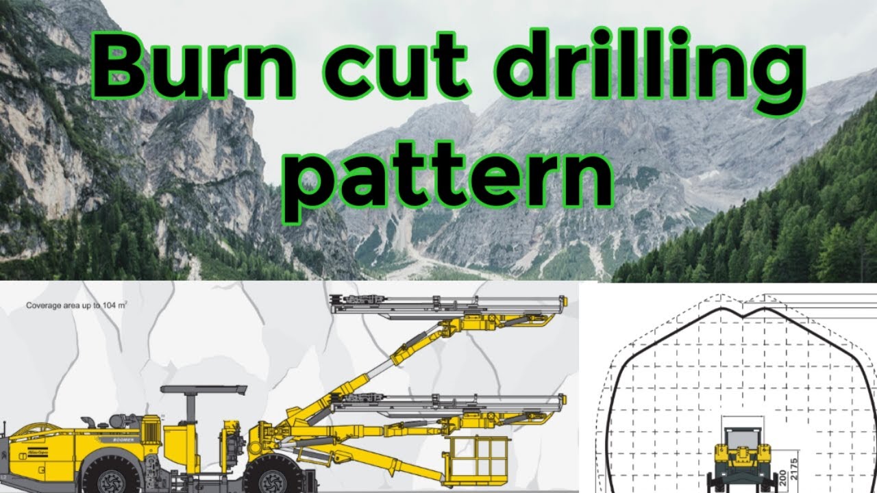 Burn cut drilling pattern || mining || tunnel || drilling