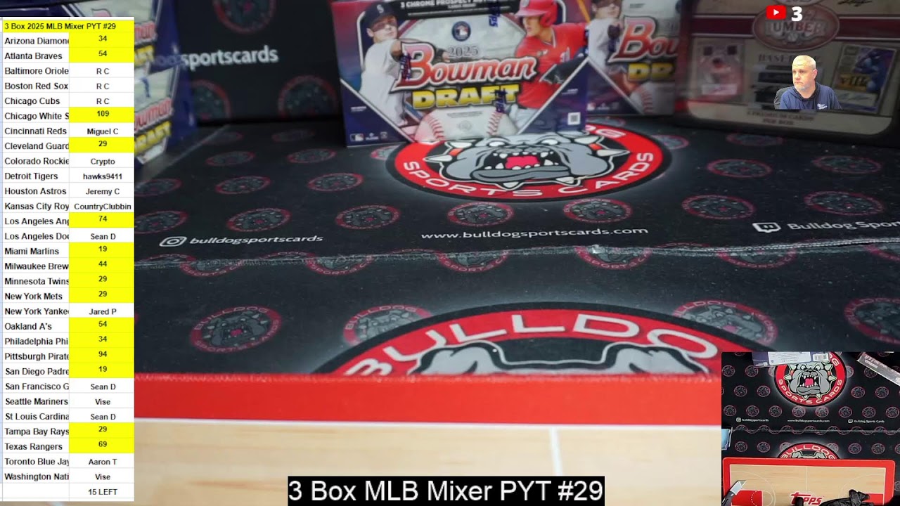 MLB Mixers with Bowman Draft - Chrome Olympics Serial Number Breaks