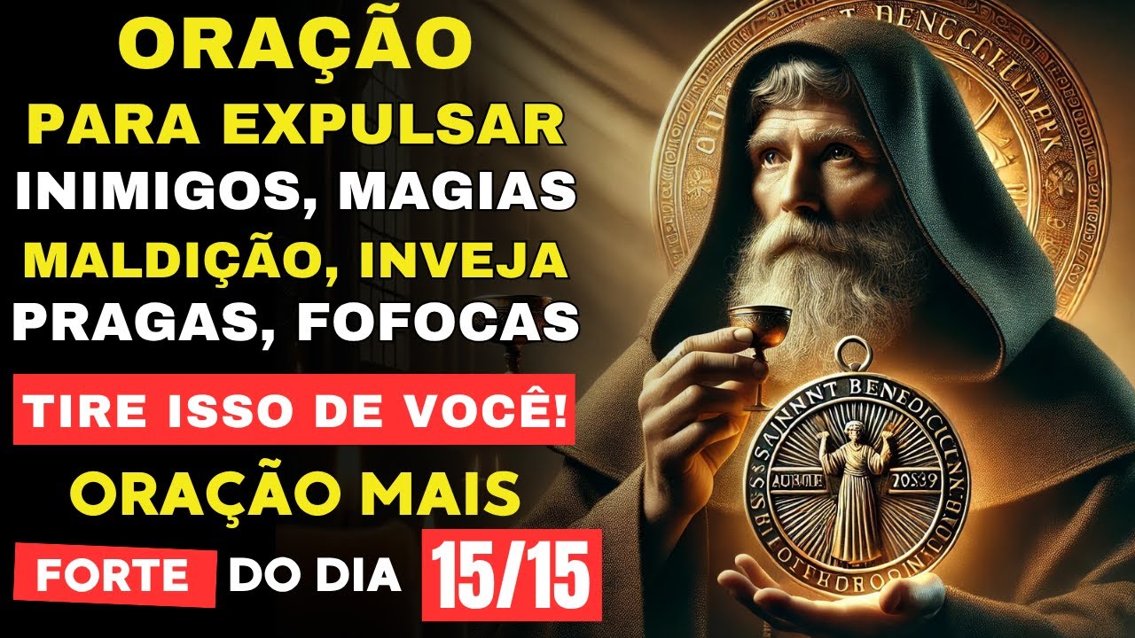 Oração PODEROSA a SÃO BENTO contra INVEJA, FOFOCAS, MALDIÇÕES, PRAGAS e INIMIGOS 🛡️🙏