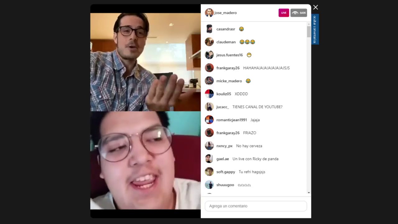 José Madero (platica con amigos) en vivo