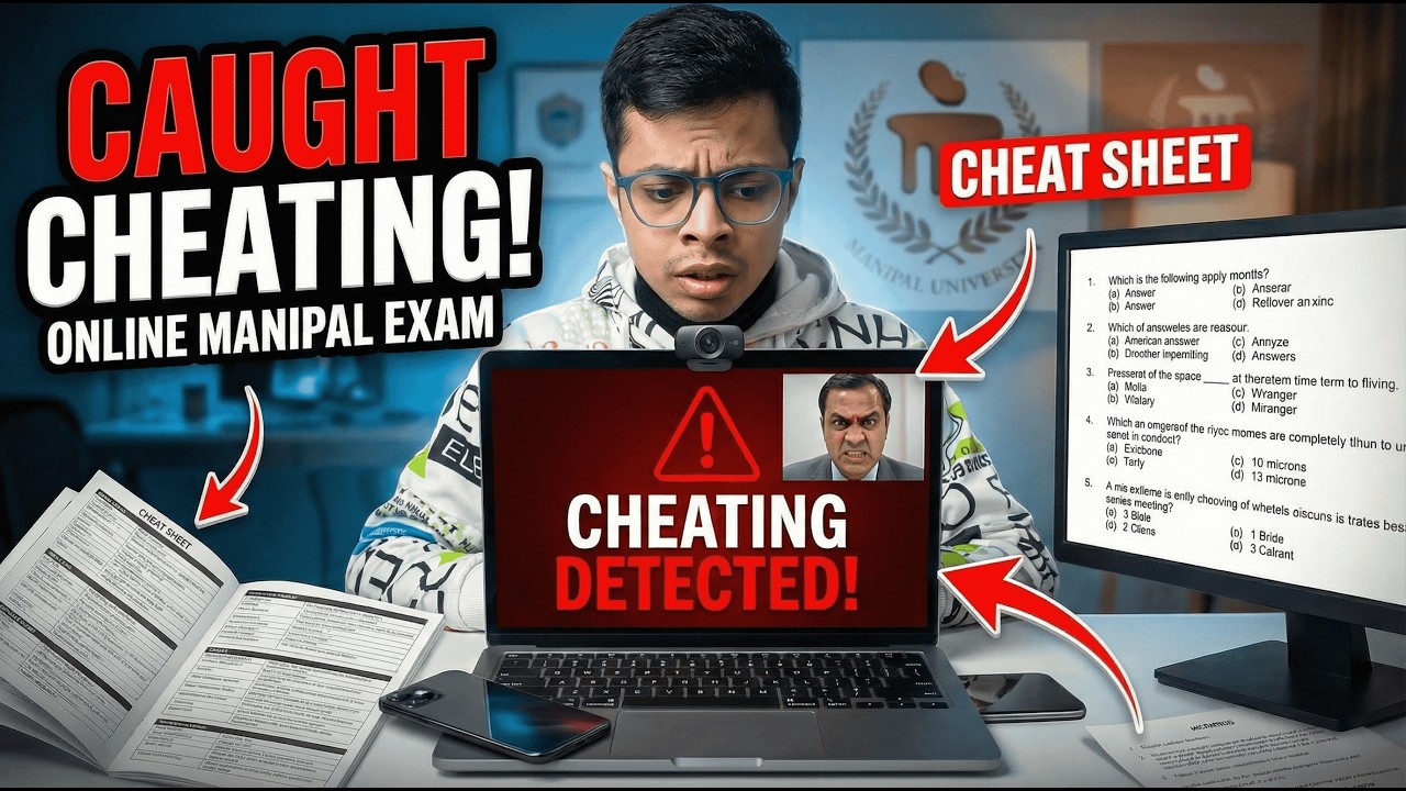 CAUGHT CHEATING in Online Manipal Exam 😳 | What Happens Next?