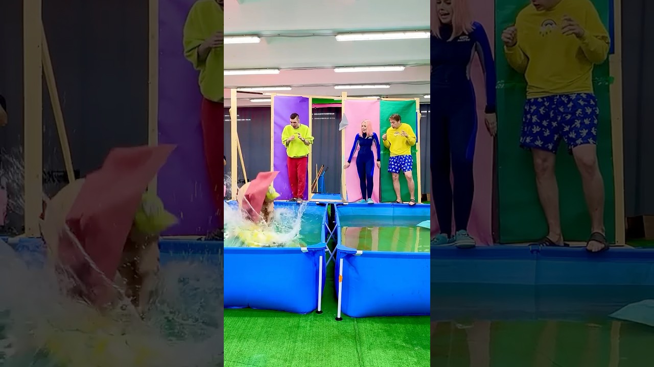 Кто выйграет и не упадёт в воду ?
