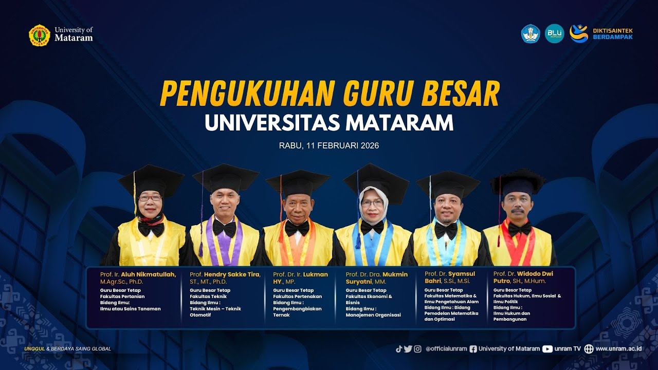PENGUKUHAN GURU BESAR PERIODE FEBRUARI 2026