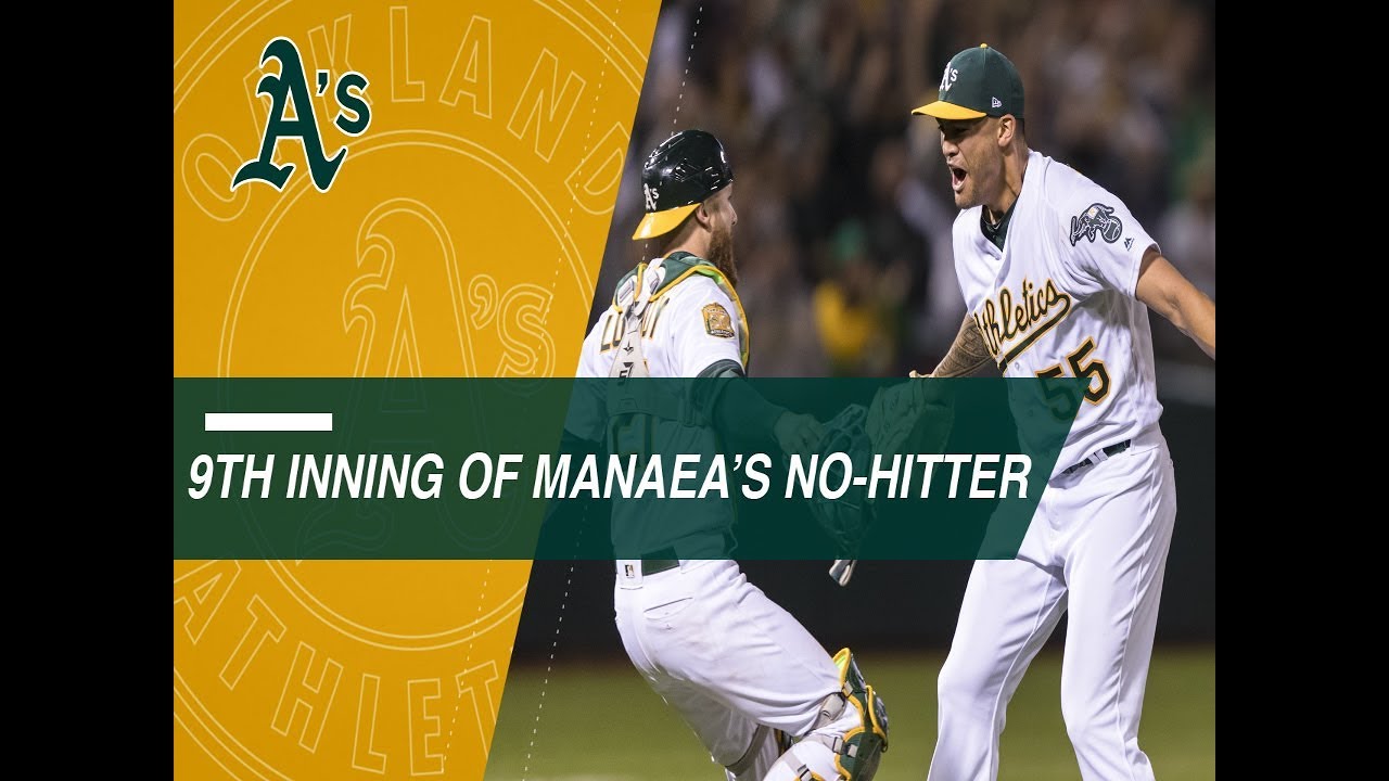 Relive the final three outs of Sean Manaea's no-hitter
