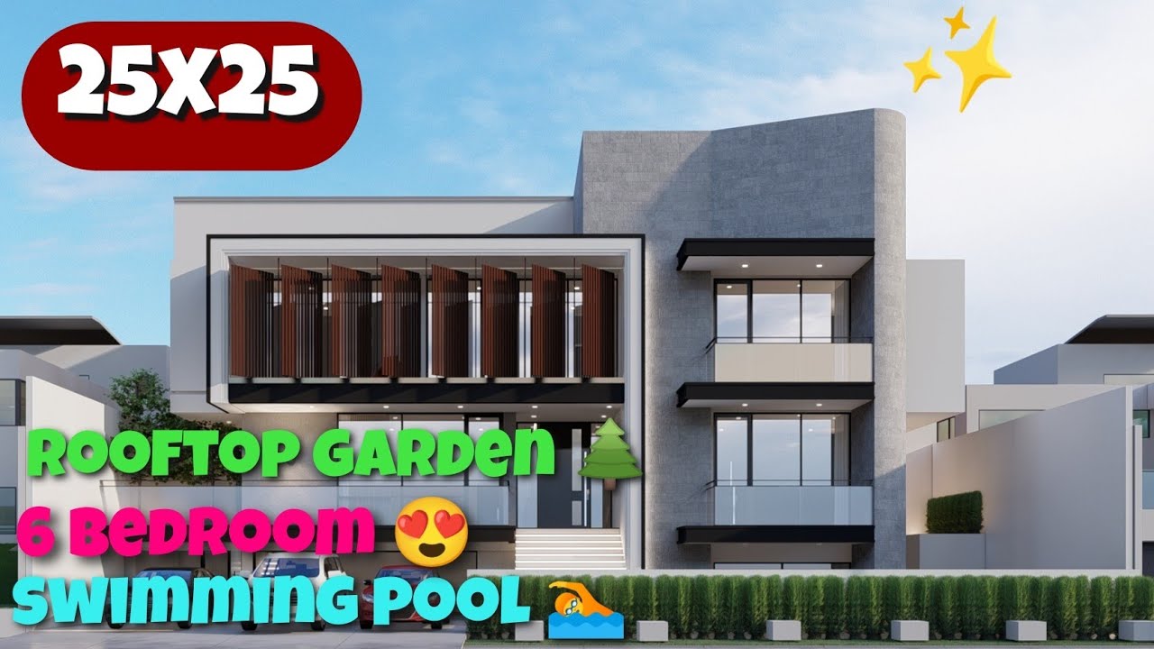 Modern Luxury House Design 25 x 25