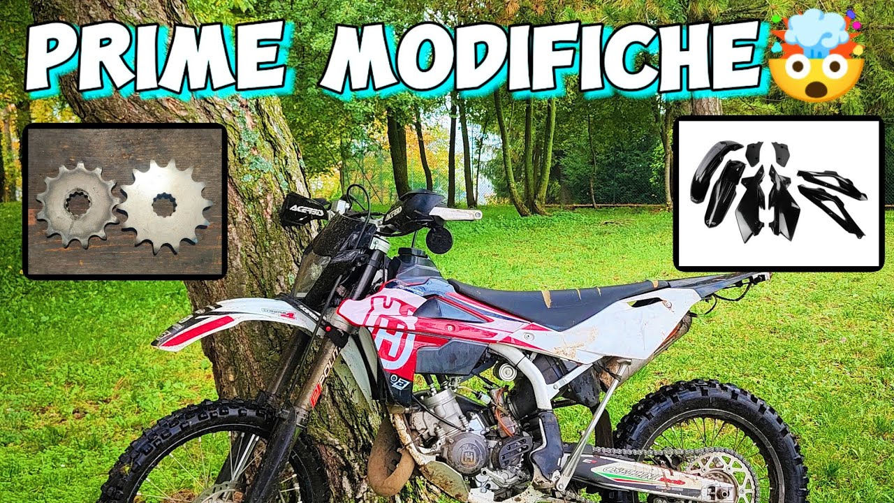 PRIME MODIFICHE SULL'HUSQVARNA - QUESTO CI VOLEVA
