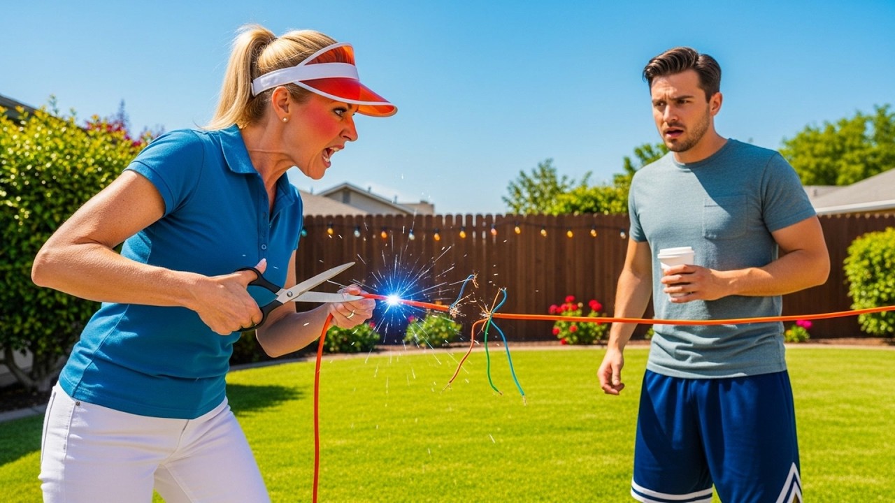 HOA Karen Cut My Extension Cord Outside, Didn't Know It Was Also Powering Her Outdoor Lights