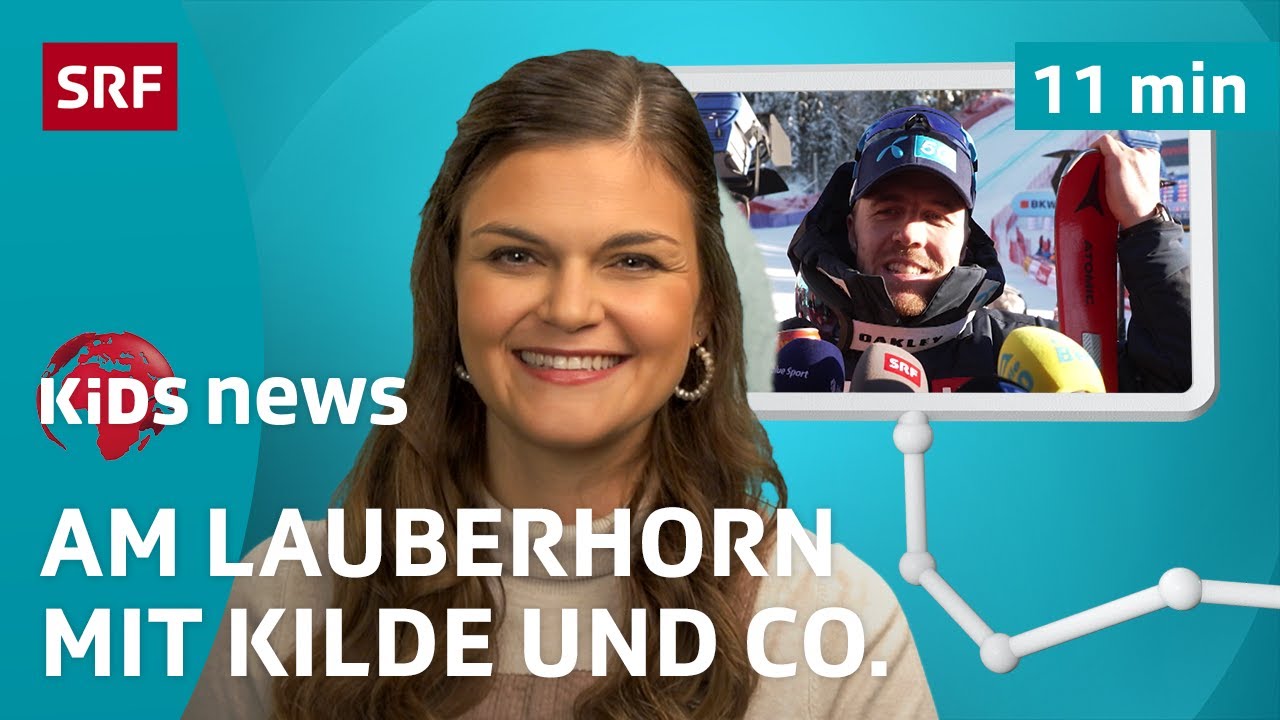 SRF Kids News: Lauberhorn-Abfahrt – Hautnah dabei bei Skistars wie Marco Odermatt | Kindervideos