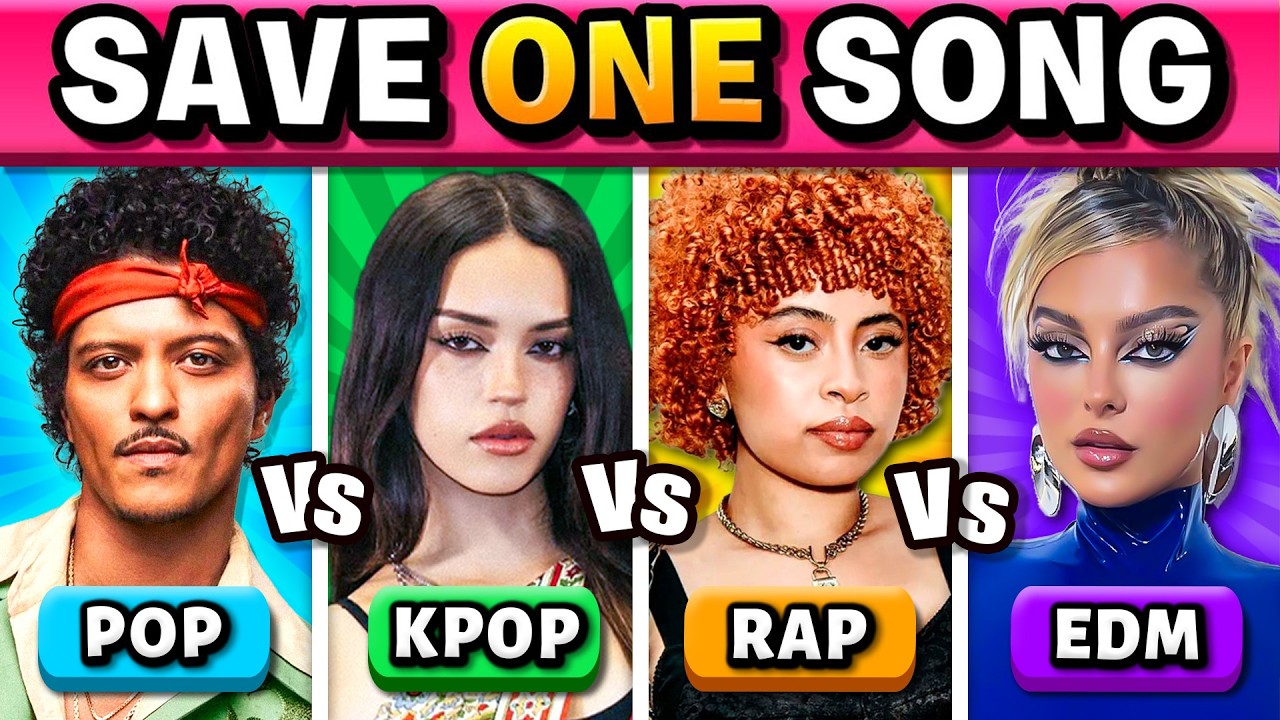 POP vs KPOP vs RAP vs EDM: Save One Song | Music Quiz 2026