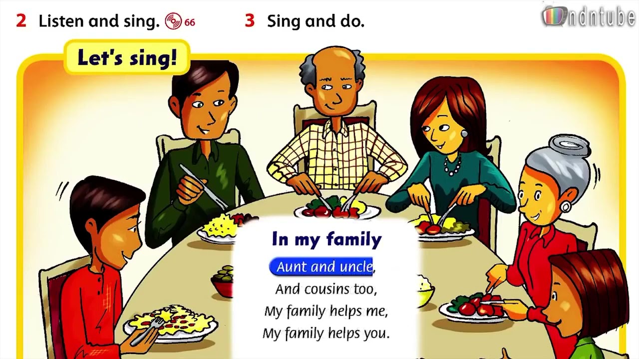 Unit 6 - Song - In my family - Family and Friends 1 (2nd)