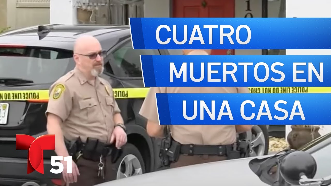Cuatro personas muertas en aparente homicidio-suicidio en Florida