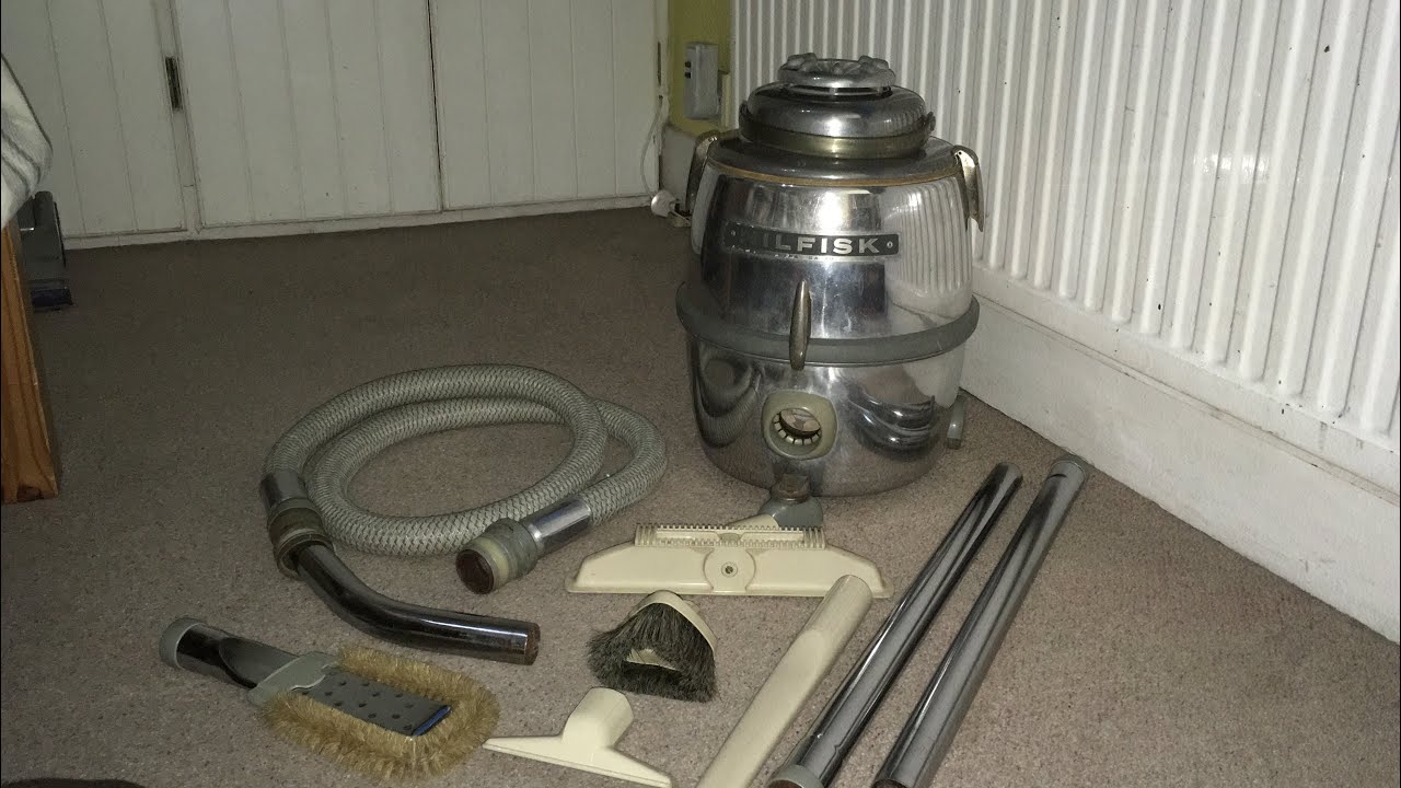Vintage nilfisk ga70 vacuum cleaner after clean and demo