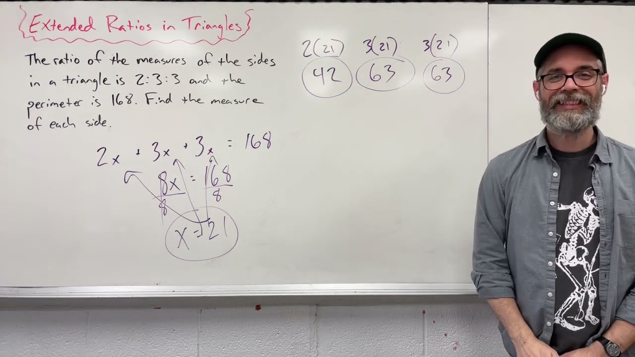Geometry - Extended Ratios in Triangles (ex2)