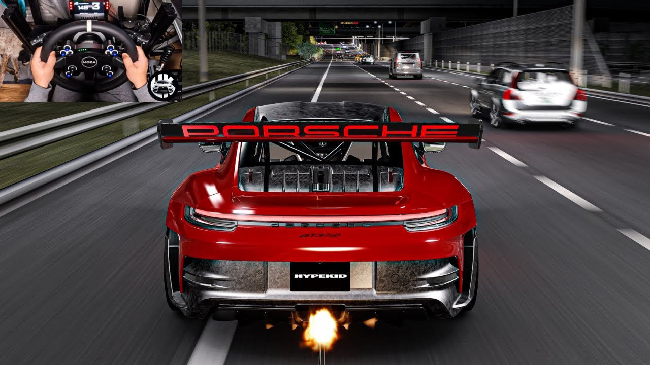 Tuned 845HP Porsche 911 GT3 RS (992) Heavy Traffic - Assetto Corsa