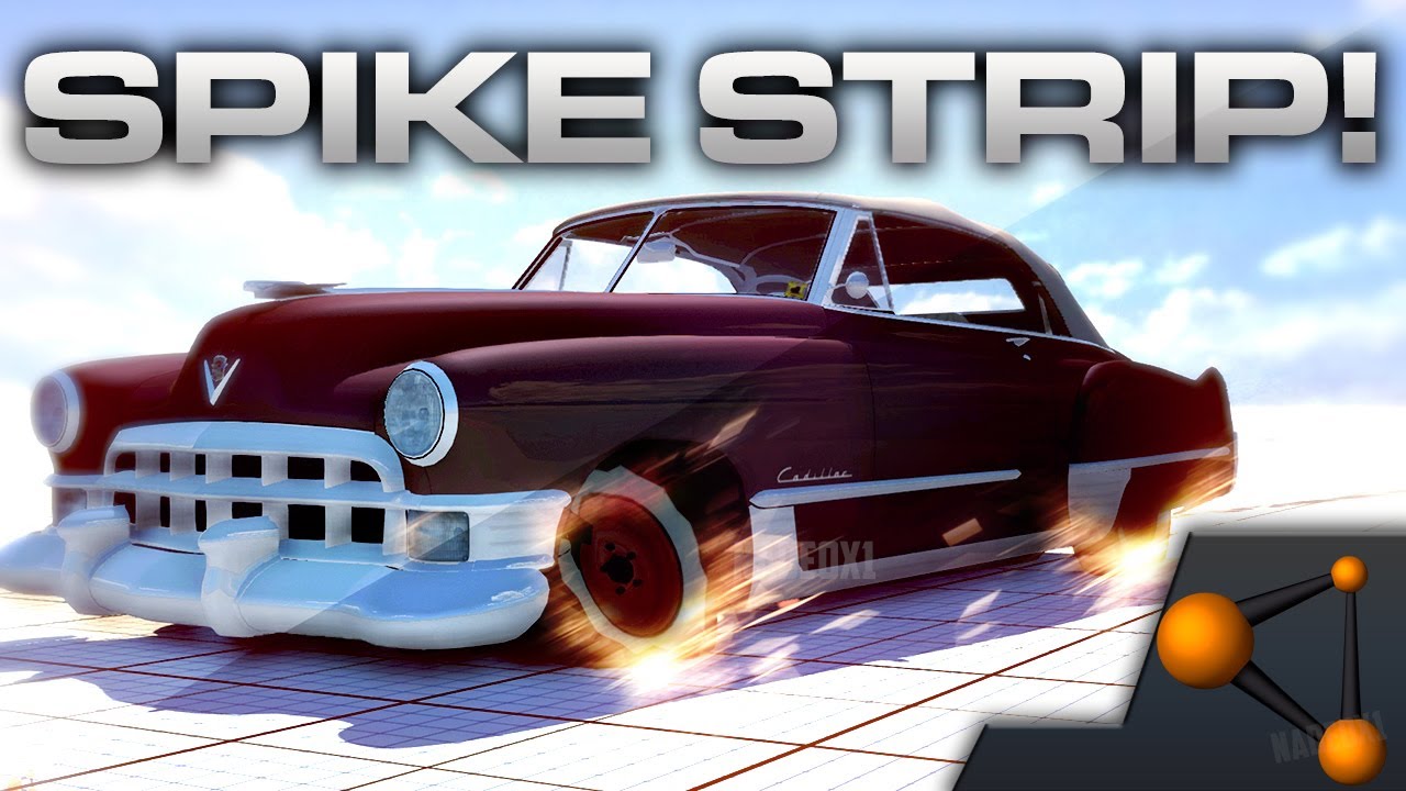 BeamNG - SPIKE STRIP! [Download - HD]