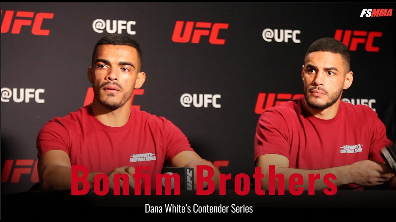DWCS: Brothers Gabriel and Ismael Bonfim speak to the media following their win