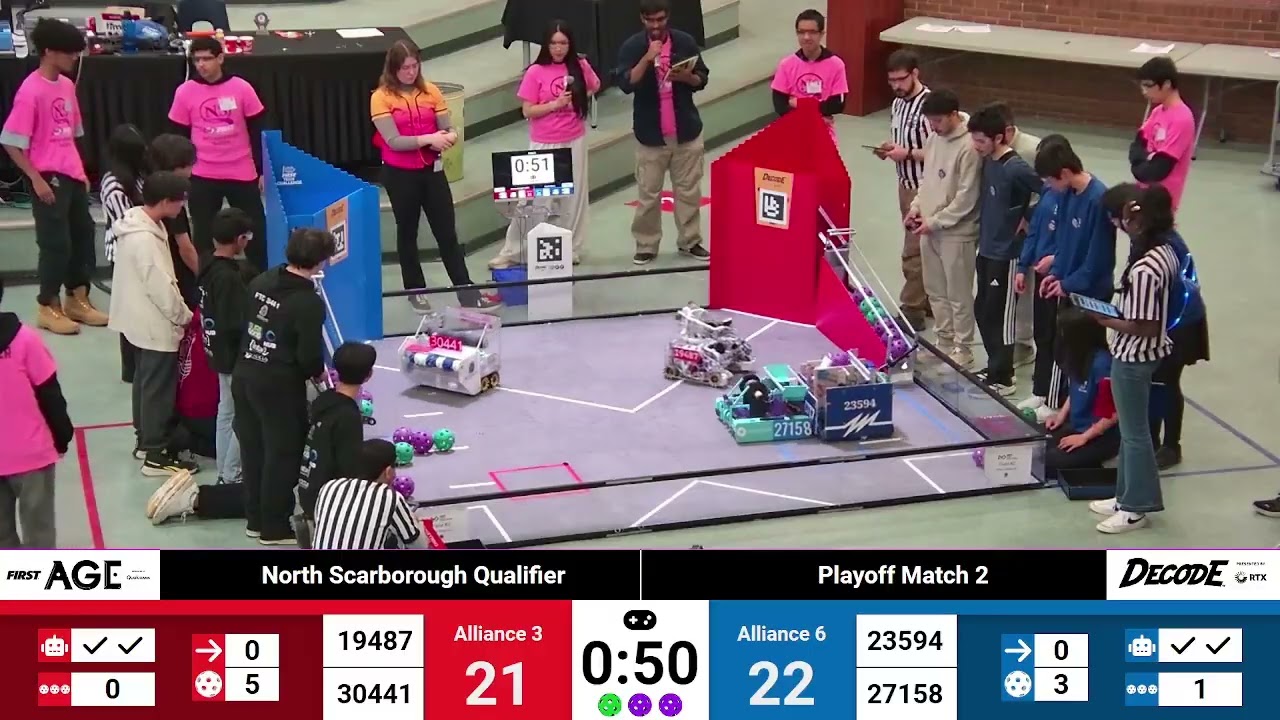 Upper Bracket  Round 1 Match 2 - 2025 FTC North Scarborough Qualifier