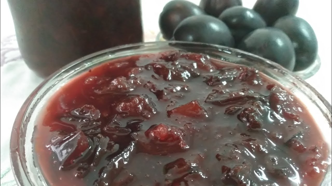 مربى البرقوق الأحمر من اروع وألذ المربيات. بمقاذير مظبوطة وناجح 100/100 جربوه وادعولي