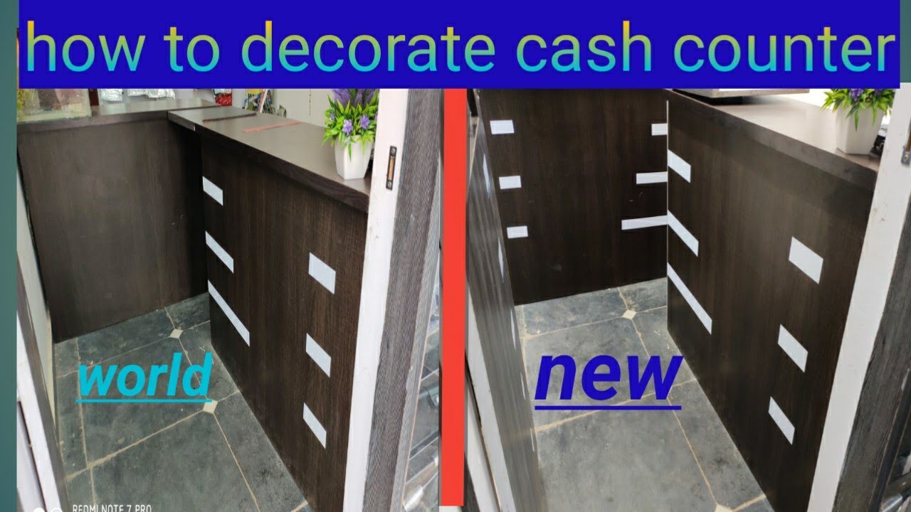 #7starled How to #decorate shop cash counter || video 30