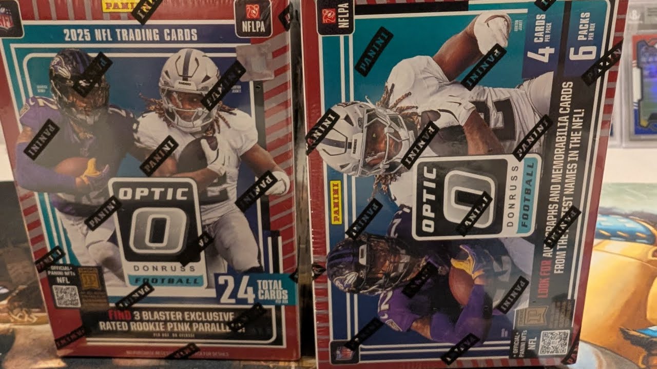 Opening optic 2025 football blaster boxes from Target 