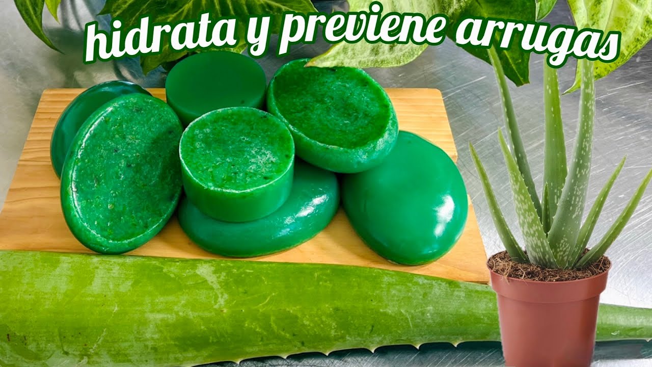 JABÓN NATURAL DE SÁBILA para MEJORAR ARRUGAS, HIDRATAR Y PURIFICAR TU PIEL