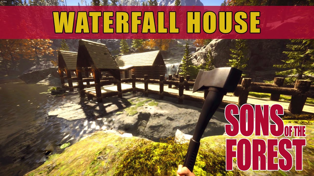 Sons Of The Forest - How To Build A Waterfall House | Best Base Location