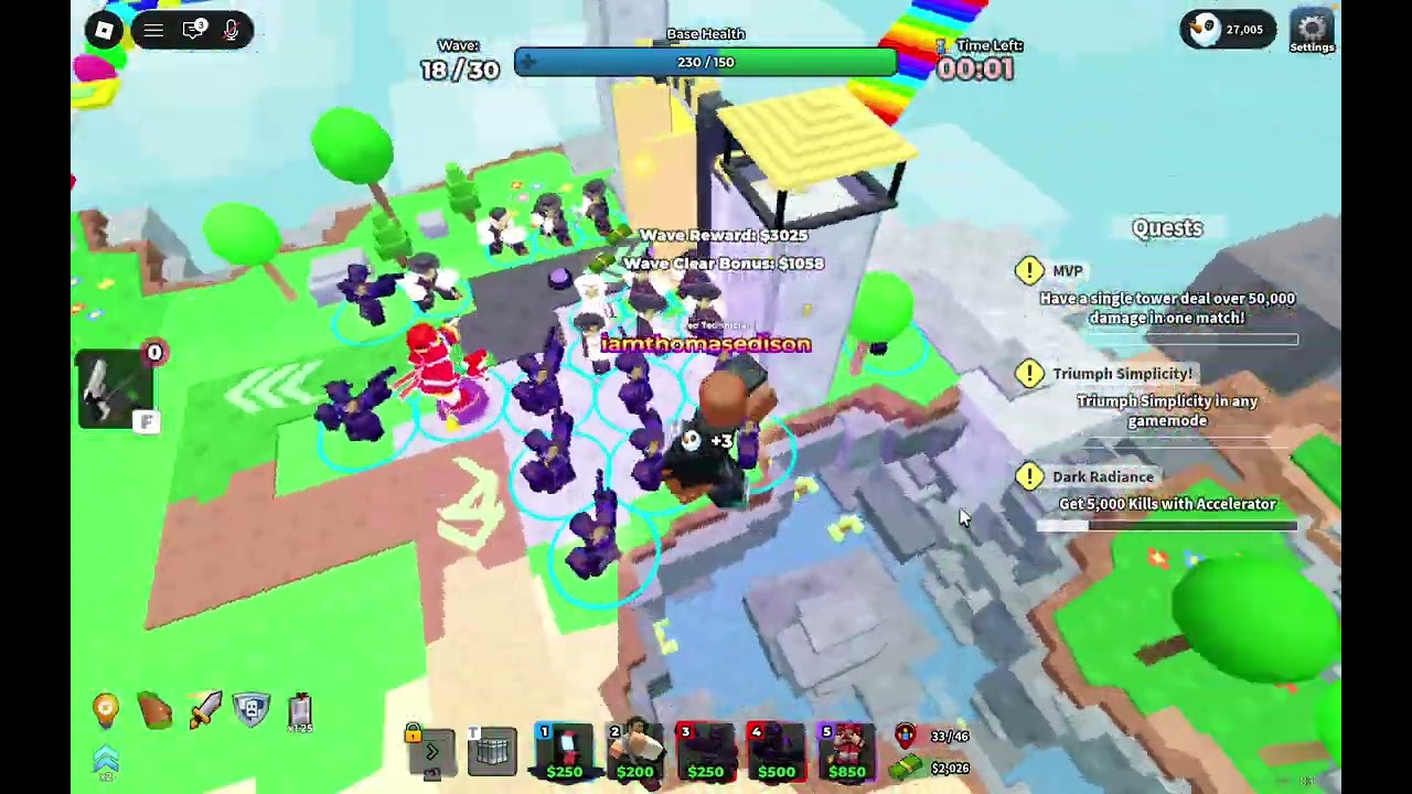 Solo casual mode roblox tower defense simulator