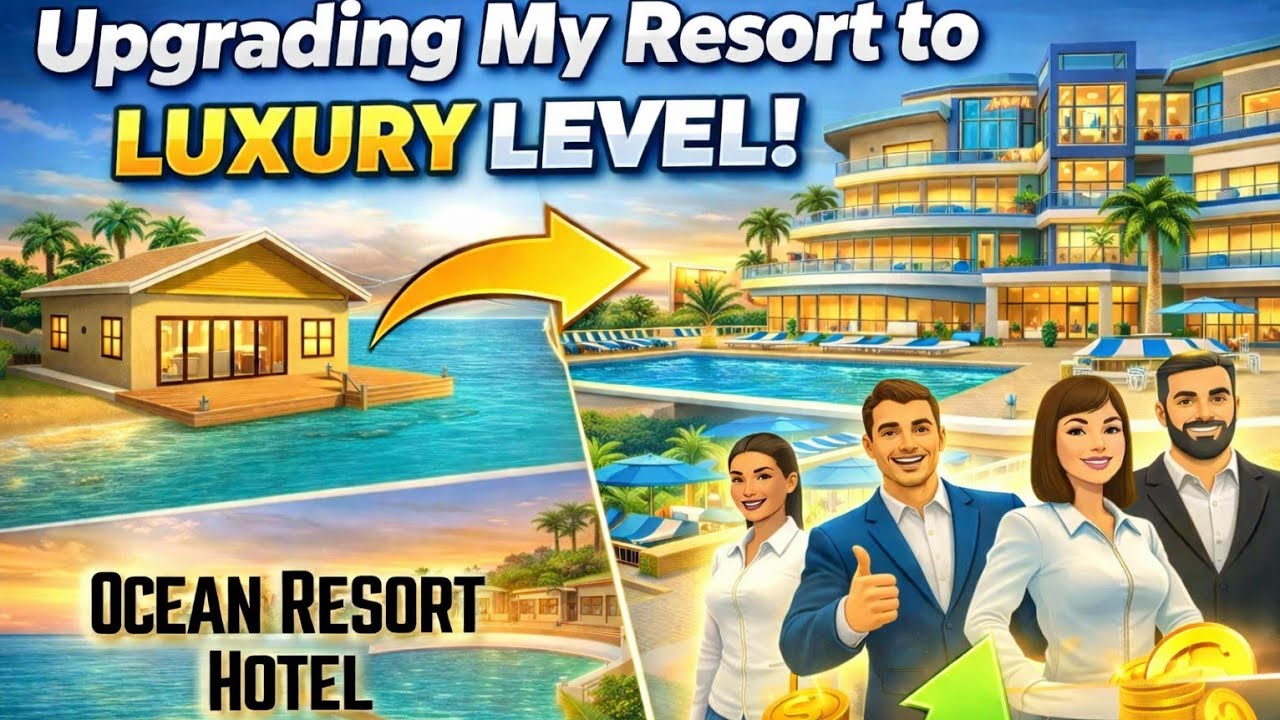 I Built a Luxury Beach Resort 🌴 || Ocean Resort Hotel Simulator Gameplay || Part 1 ||