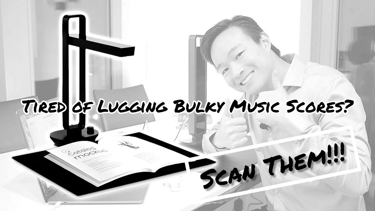 How to scan all your music scores with ease using the Czur Aura Pro overhead scanner!