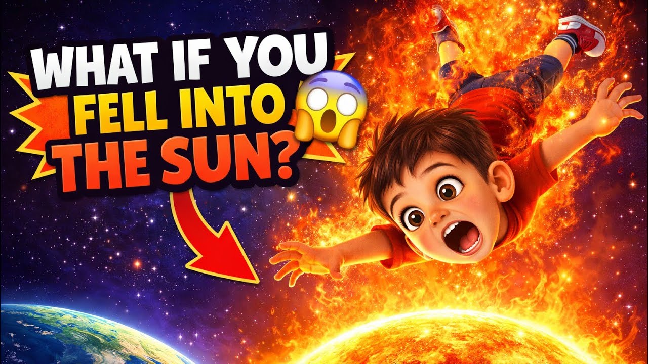 Что, если упасть в Солнце? ☀️😱 /Забавная научная история для детей /Умное приключение для детей