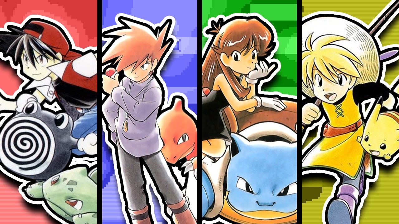 I Nuzlocked Every Pokémon Manga Team - Kanto Edition