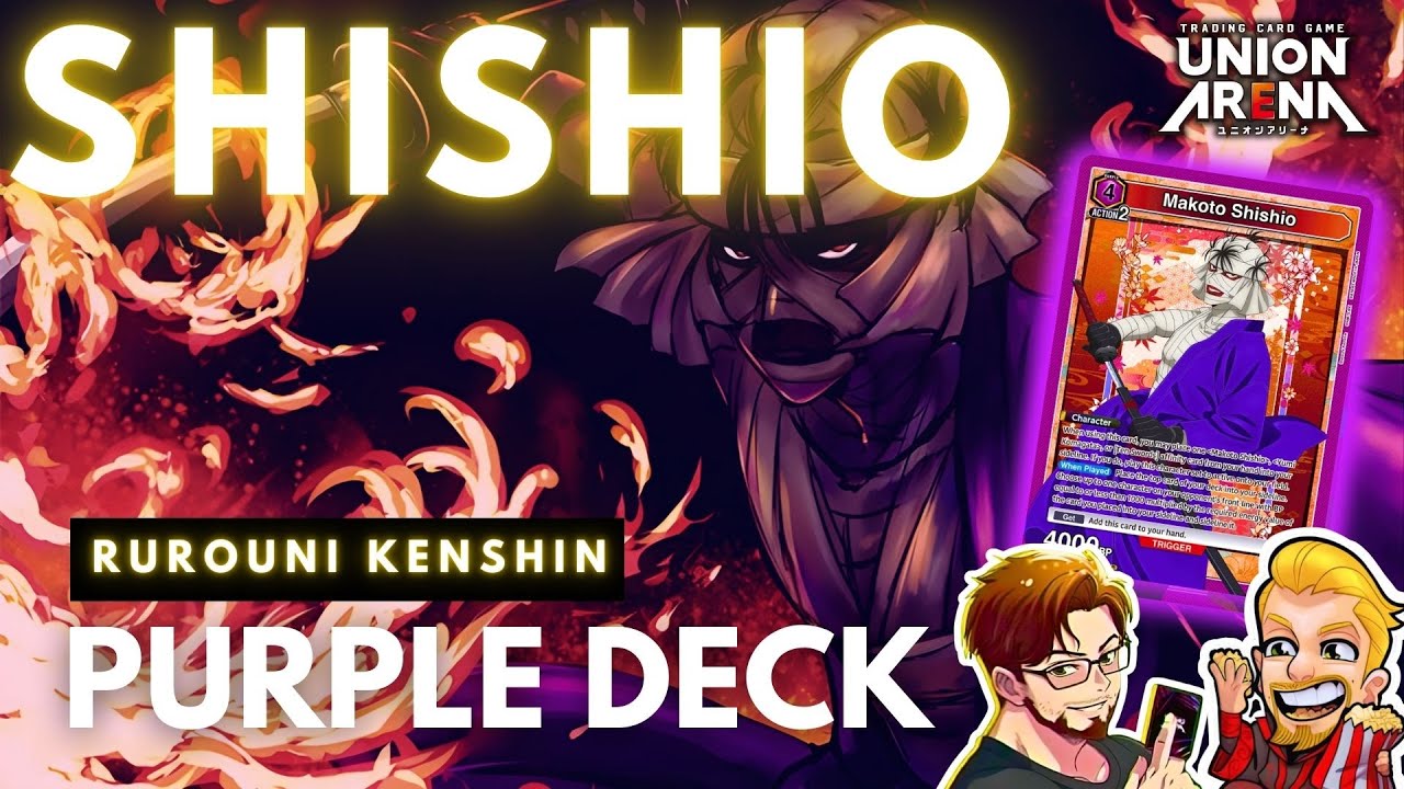 PURPLE SHISHIO DECK od Rurouni Kenshin - gra karciana Union Arena