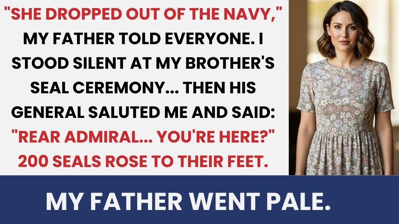 “She Quit the Navy,” My Father Claimed — Until a General Stepped Forward and Addressed Me as Rear...