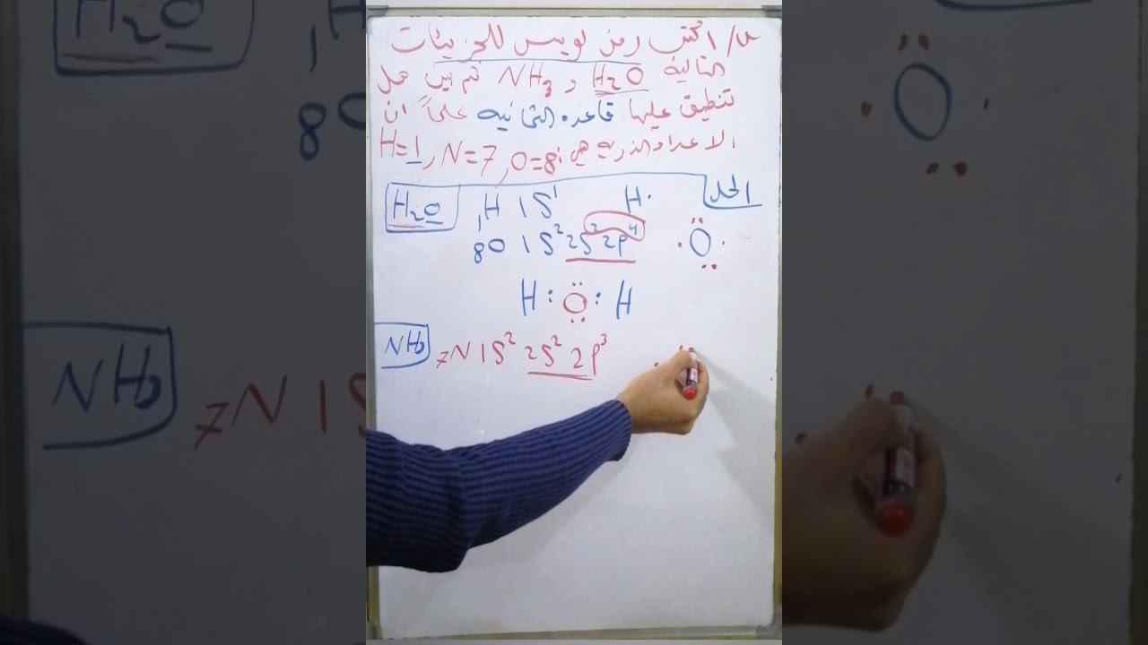 رمز لويس وقاعدة الثمانيه / الخامس العلمي / الفصل الثاني
