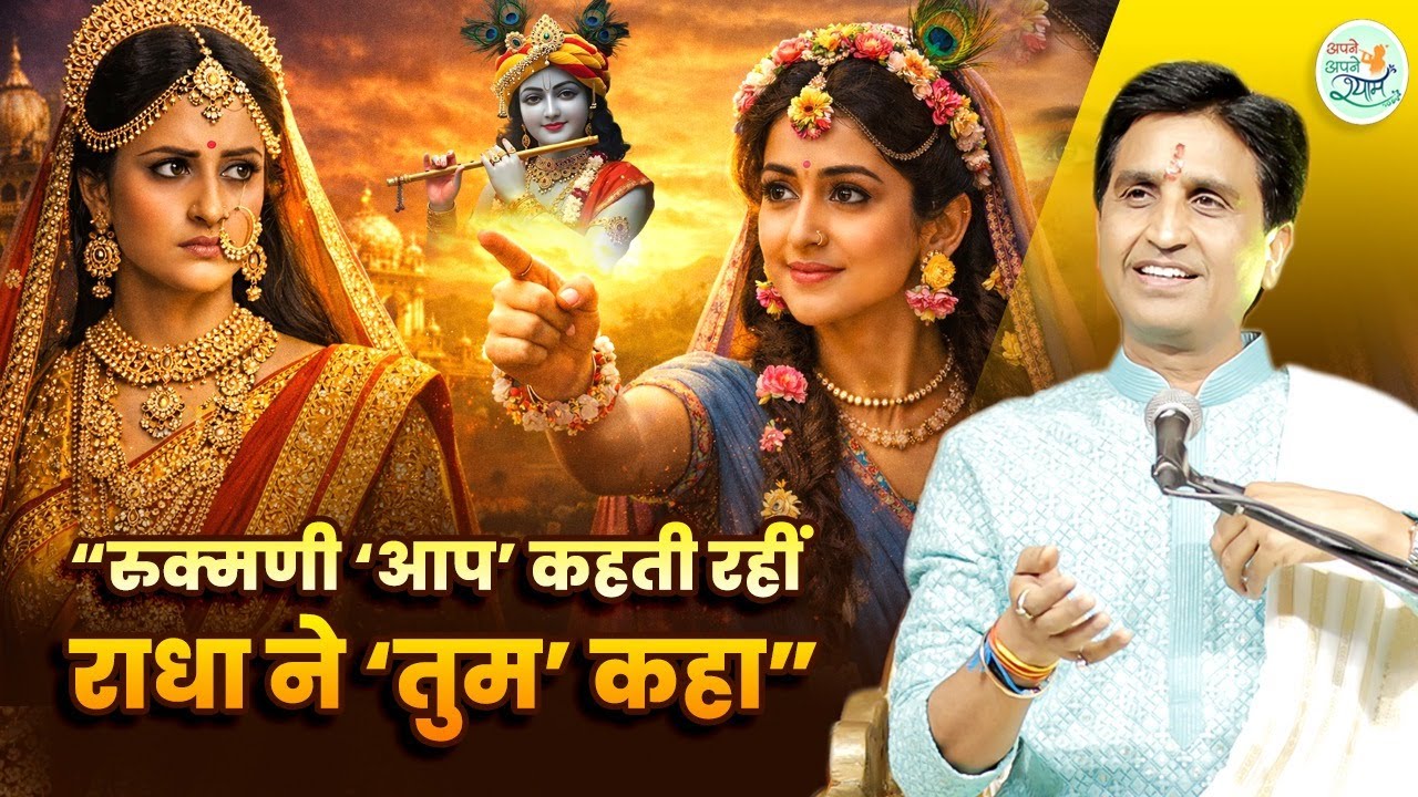रुक्मणी ने ‘आप’ कहा राधा ने ‘तुम’ | Kumar Vishwas | Apne Apne Shyam