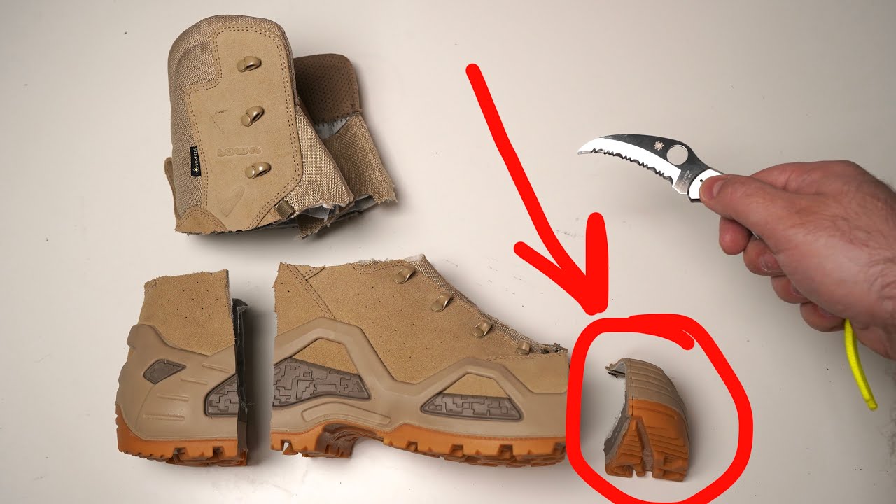 ЧТО ВНУТРИ ВОЕННЫХ БОТИНОК LOWA // CUT LOWA BOOTS HOW INSIDE