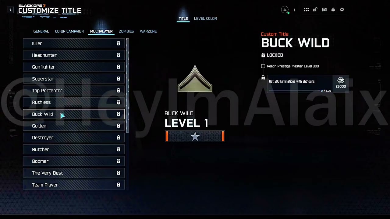 ‼️🚨 ALL BLACK OPS 7 MASTER PRESTIGE TITLES 🚨‼️